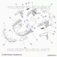 REAR BODYWORK RACK AND FENDERS