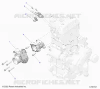 ENGINE, THROTTLE BODY AND FUEL RAIL