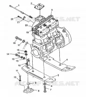 ENGINE MOUNTING HURRICANE B964466 AND INTL. HURRICANE I964466 (4935733573B001)