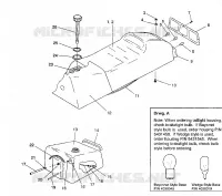SEAT   GAS TANK ASSEMBLY 440 XCR / 0931760 (4923022302002A)