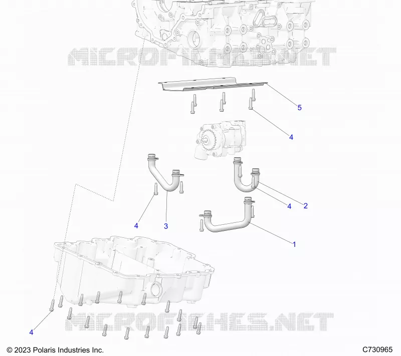 ENGINE, OIL TUBES