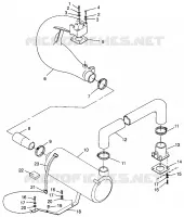 EXHAUST SYSTEM SLT 780 B964588 AND  INTL. SLT 780 I964588 (4935683568B004)