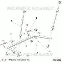 SUSPENSION, REAR STRUT STABILIZER