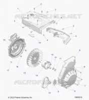 ENGINE, BLOWER HOUSING AND RECOIL STARTER