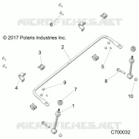 SUSPENSION, FRONT STABILIZER BAR