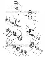 PISTON   CRANKSHAFT TRAIL 0972761, EUROPEAN TRAIL E972761,  TRAIL TOURING (4938313831D003)