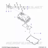 ENGINE, VALVE COVER