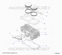 CYLINDER AND PISTON