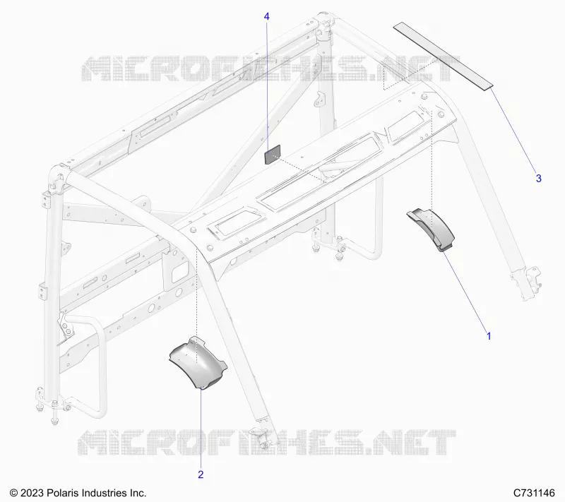 CHASSIS, EDGE COVERS, TRCTR