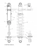 SUSPENSION, REAR SHOCK TRACK