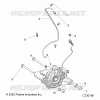 DRIVE TRAIN, FRONT GEARCASE MOUNTING
