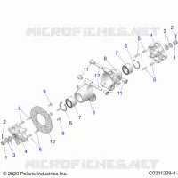 REAR SUSPENSION HUBS, CARRIER AND BRAKE DISC