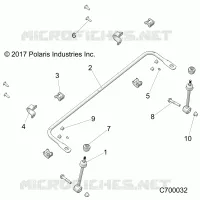 FRONT SUSPENSION STABILIZER BAR- R20RSU99AA/AX/A9/AP (C700032)