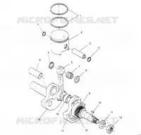 PISTON   CRANKSHAFT STARLITE 0953427 (4928902890C014)