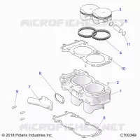 CYLINDER AND PISTON