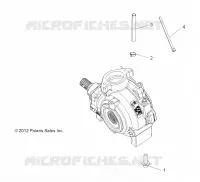 DRIVE TRAIN, GEARCASE MOUNTING, FRONT