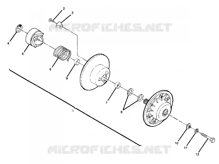 DRIVEN CLUTCH ASSEMBLY (4918411841024A)