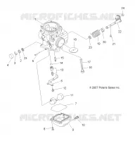 ENGINE, CARBURETOR, LOWER