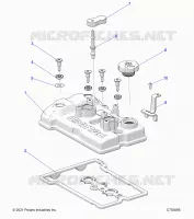 ENGINE, VALVE COVER
