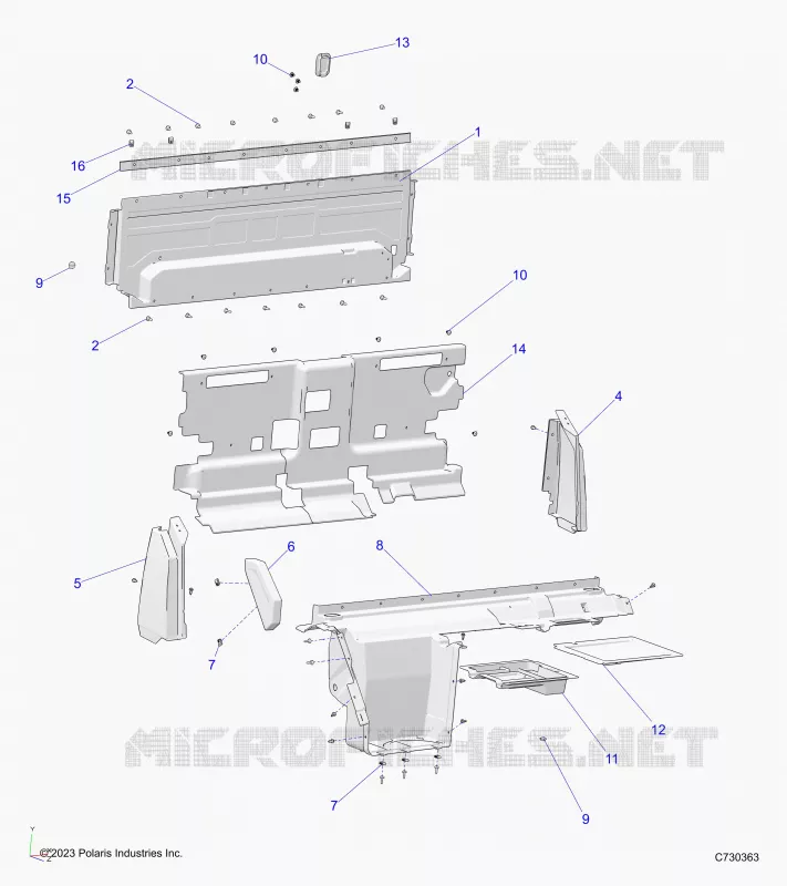 REAR BODYWORK CLOSEOFF, AND FENDERS