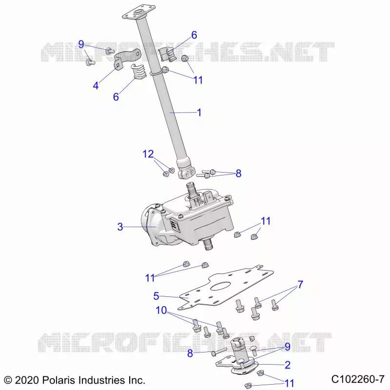 STEERING POST  AND EPS