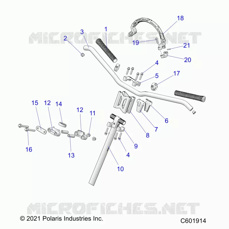 UPPER STEERING & HANDLEBAR ASM.