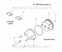 SPEEDOMETER AND INDICATOR LIGHTS