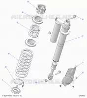 SUSPENSION, REAR SHOCK MOUNTING