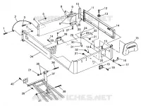 REAR BED MOUNTING MAGNUM 6X6 W968744 AND SWEDISH MAGNUM 6X6 S968744 (4936073607A008)