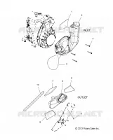 ENGINE, AIR INLET AND OUTLET DUCTS