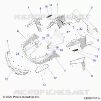 REAR BODYWORK RACK AND FENDERS