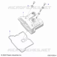 ENGINE, VALVE COVER