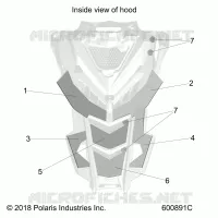 HOOD FOAM/FIBER