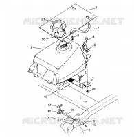 FUEL TANK ASSEMBLY 6X6 400L, SWEDISH S948740 AND  NORWEGIAN N948740 (4926812681009A)