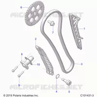CAM CHAIN AND TENSIONER