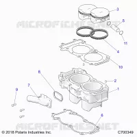 CYLINDER AND PISTON