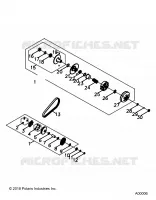 DRIVE TRAIN, PRIMARY  AND SECONDARY CLUTCHS