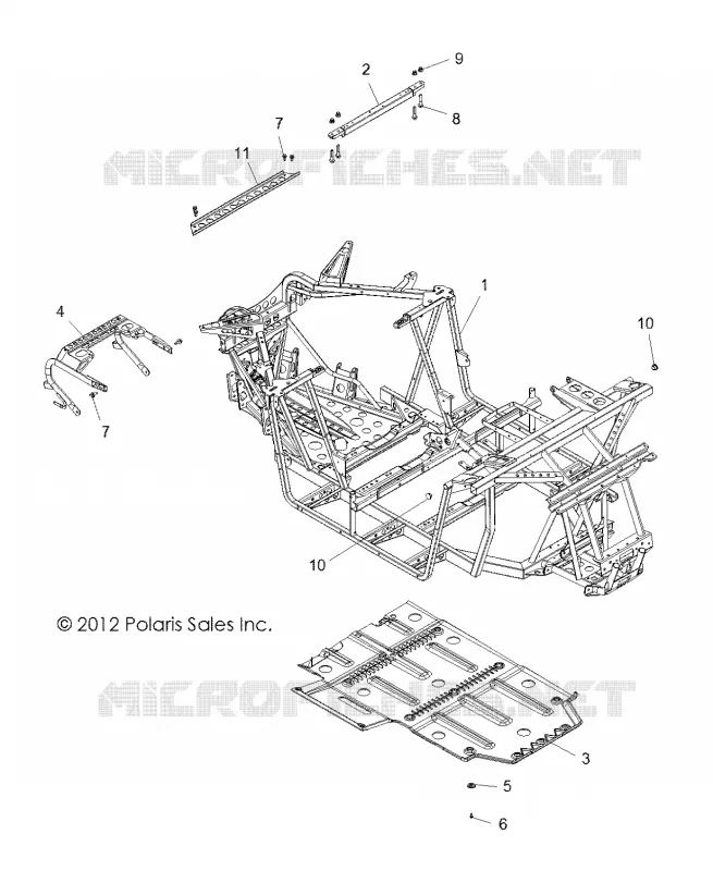 CHASSIS, MAIN FRAME AND SKID PLATE