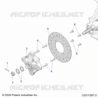FRONT SUSPENSION HUB AND BRAKE DISC