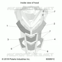 HOOD FOAM/FIBER