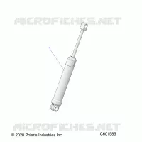 SUSPENSION, REAR SHOCK TRACK