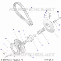 DRIVE TRAIN, SECONDARY CLUTCH/BELT