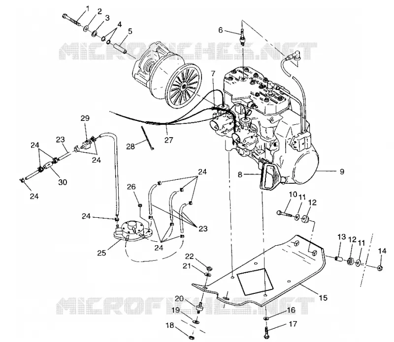 ENGINE MOUNTING 440 LC 0972760 (4938353835C001)