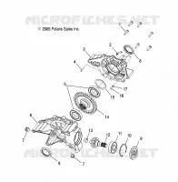 DRIVE TRAIN, REAR GEARCASE INTERNALS