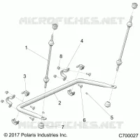 SUSPENSION, REAR STRUT STABILIZER