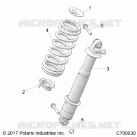 REAR SUSPENSION SHOCK MOUNTING