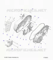 DRIVE TRAIN, CLUTCH COVER ASM.- G24G2K99A/99B (C702872)