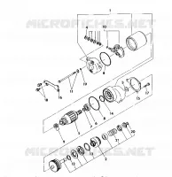 STARTING MOTOR ASSEMBLY 350 4X4 / W928139 (4922832283042A)