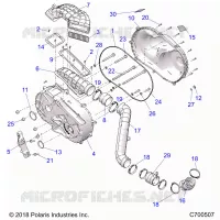 DRIVE TRAIN, CLUTCH COVER AND DUCTING
