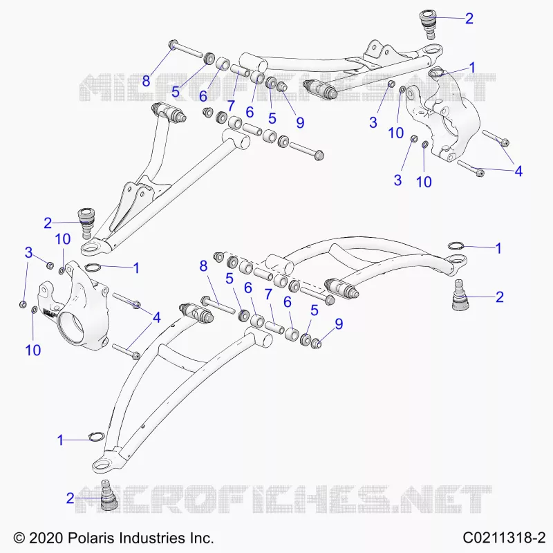 FRONT SUSPENSION A-ARM MOUNTING